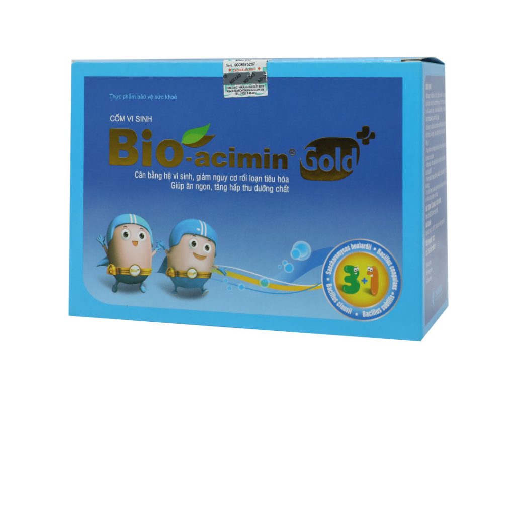 Cốm Bioacimin Gold hỗ trợ bổ sung lợi khuẩn, giảm rối loạn tiêu hóa – 30 Gói