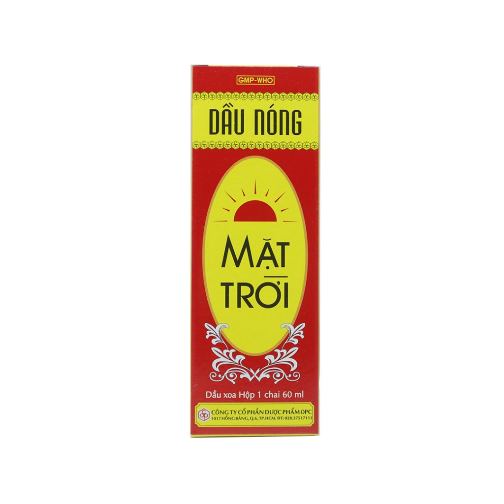 Dầu Nóng Mặt Trời Opc điều trị nhức mỏi, tê thấp, cúm – Chai 60ml