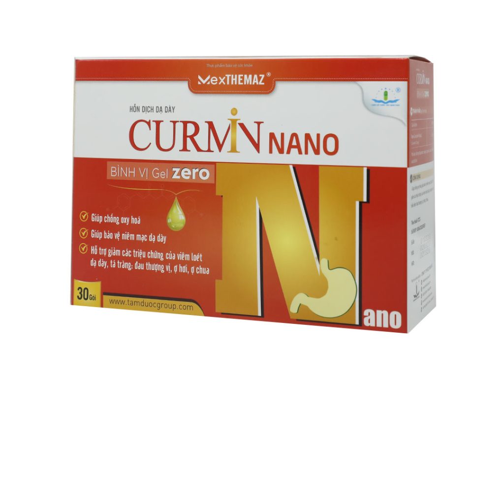 Hỗn dịch Curmin Nano Zero Bình Vị Gel hỗ trợ điều hòa chức năng hệ tiêu hóa – 30 Gói