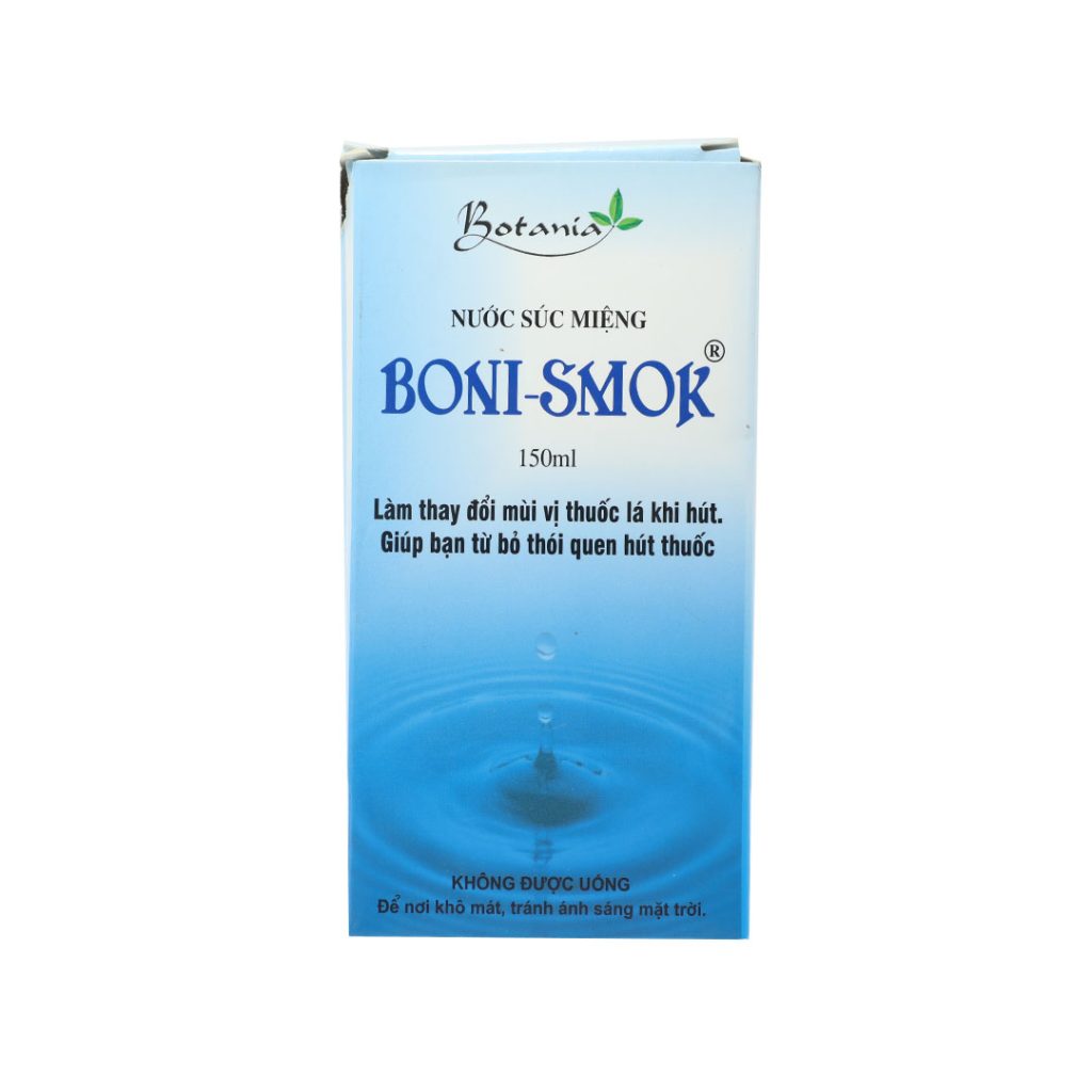 Nước súc miệng Boni Smok làm sạch răng miệng – Chai 150ml