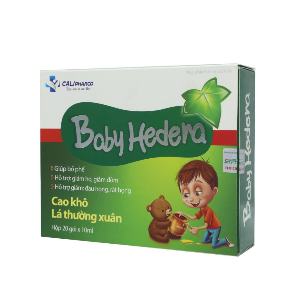 Siro Baby Hedera STP Hỗ Trợ Điều Trị Ho, Viêm Phế Quản – Hộp 20 Gói