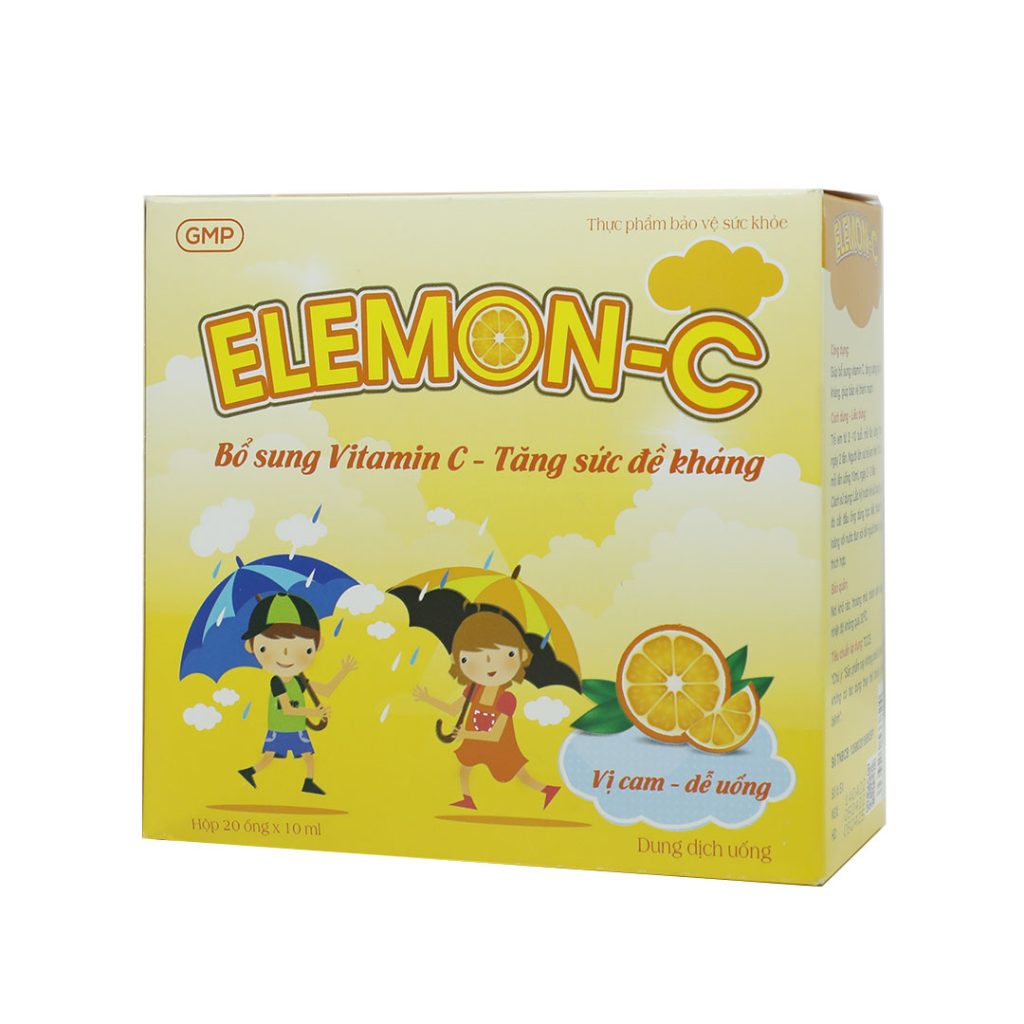 Siro Elemon C Hà Tây hỗ trợ tăng cường sức đề kháng – 20 Ống