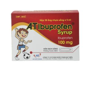 Thuốc dung dịch A.T Ibuprofen Syrup 100mg An Thiên điều trị giảm đau, kháng viêm – 30 ống x 5 ml