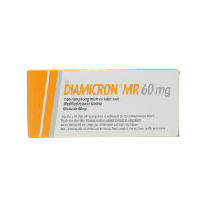 Thuốc viên nén Diamicron Mr 60mg Servier điều trị đái tháo đường type 2 – 2 vỉ x 15 viên