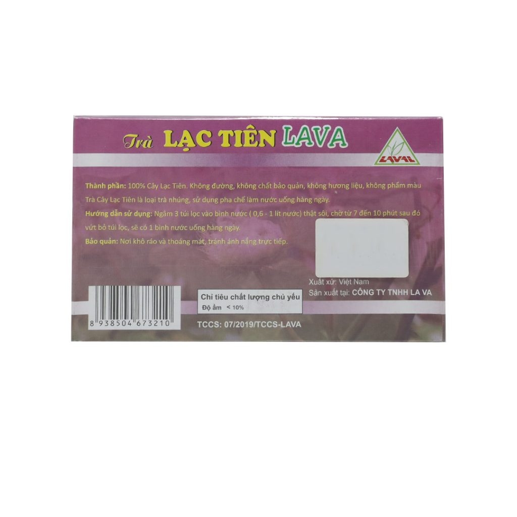 Trà Lạc Tiên Lava – Hộp 30 Gói