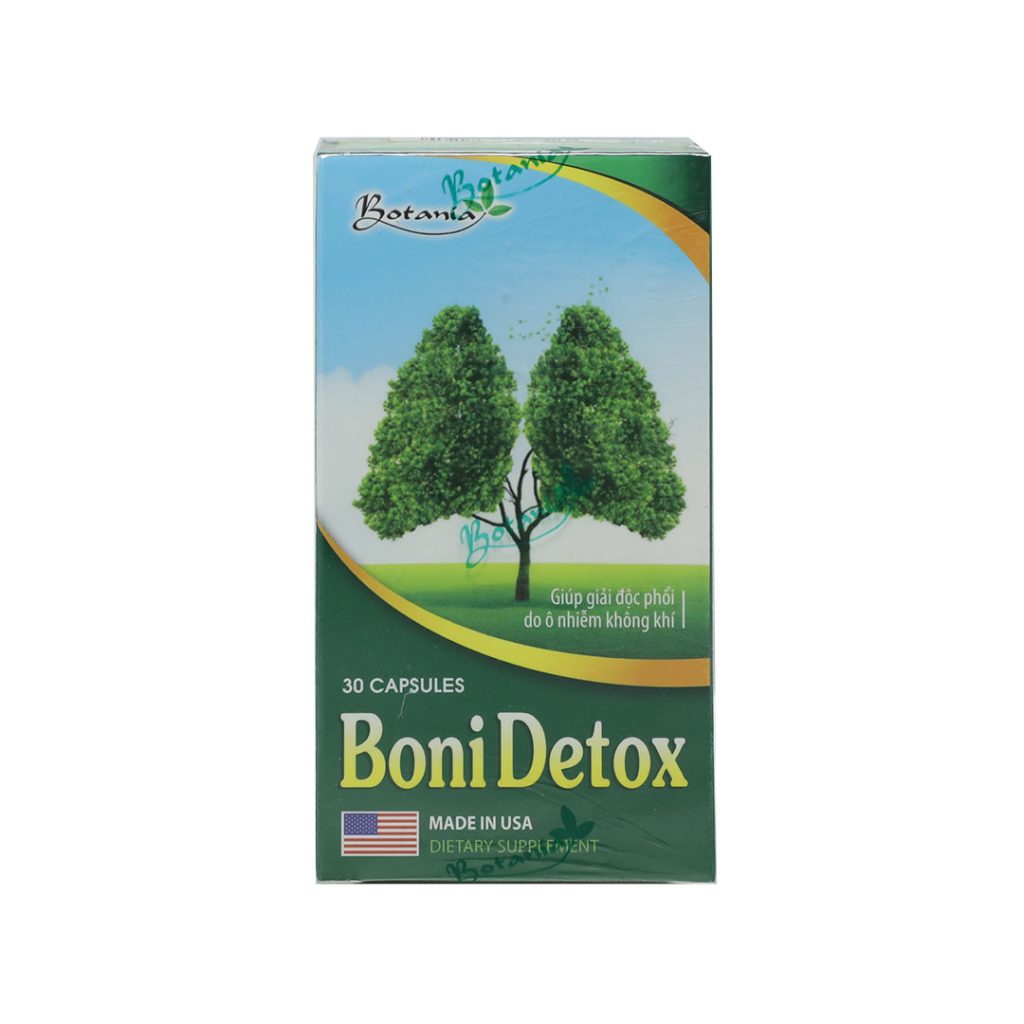 Viên nang Boni Detox hỗ trợ điều trị cảm cúm, giúp giảm viêm phế quản mãn tính – 30 viên