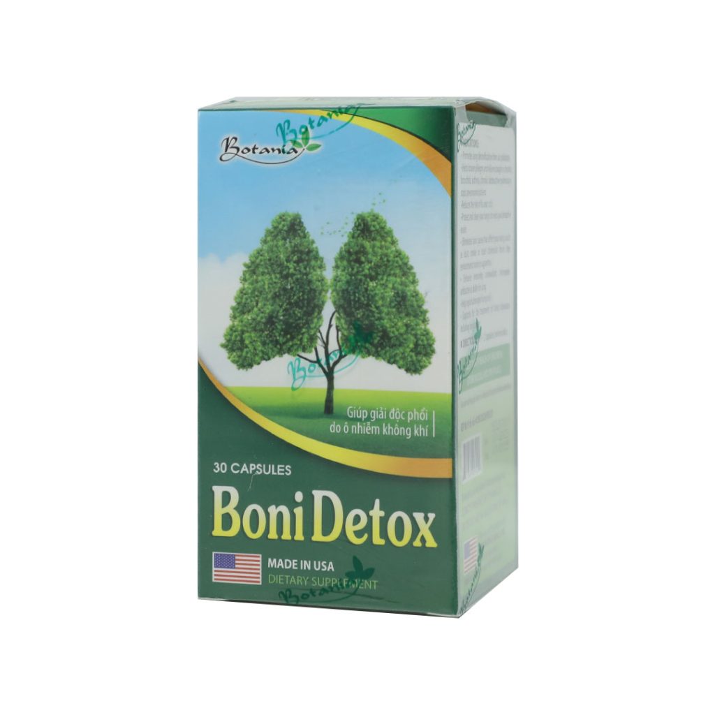 Viên nang Boni Detox hỗ trợ điều trị cảm cúm, giúp giảm viêm phế quản mãn tính – 30 viên