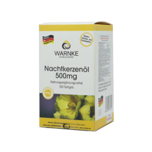 Viên nang mềm Nachtkerzenol 500mg Warnke hỗ trợ cân bằng nội tiết tố nữ, đua bụng kinh, chống oxy hóa – 100 viên