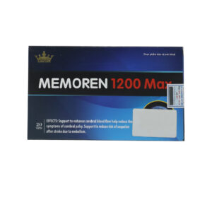 Viên nang Memoren 1200 Max Kingphar hỗ trợ tăng cường tuần hoàn não, rối loạn tiền đình, mất ngủ – 2 vỉ x 10 viên