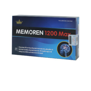 Viên nang Memoren 1200 Max Kingphar hỗ trợ tăng cường tuần hoàn não, rối loạn tiền đình, mất ngủ – 2 vỉ x 10 viên