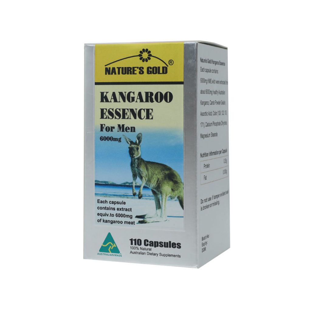 Viên nang Natures Gold Kangaroo For Men Oceanla hỗ trợ tăng cường sinh lsy nam giới, chống suy nhược cơ thể – 110 viên