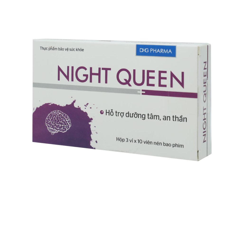 Viên Uống Night Queen DHG Hỗ Trợ An Thần, Giảm Mệt Mõi – Hộp 30 Viên