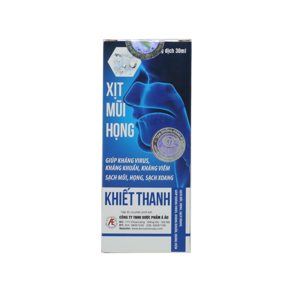 Xịt Mũi Họng Tiêu Khiết Thanh hỗ trợ kháng khuẩn, kháng virus, kháng viêm – Chai 30ml