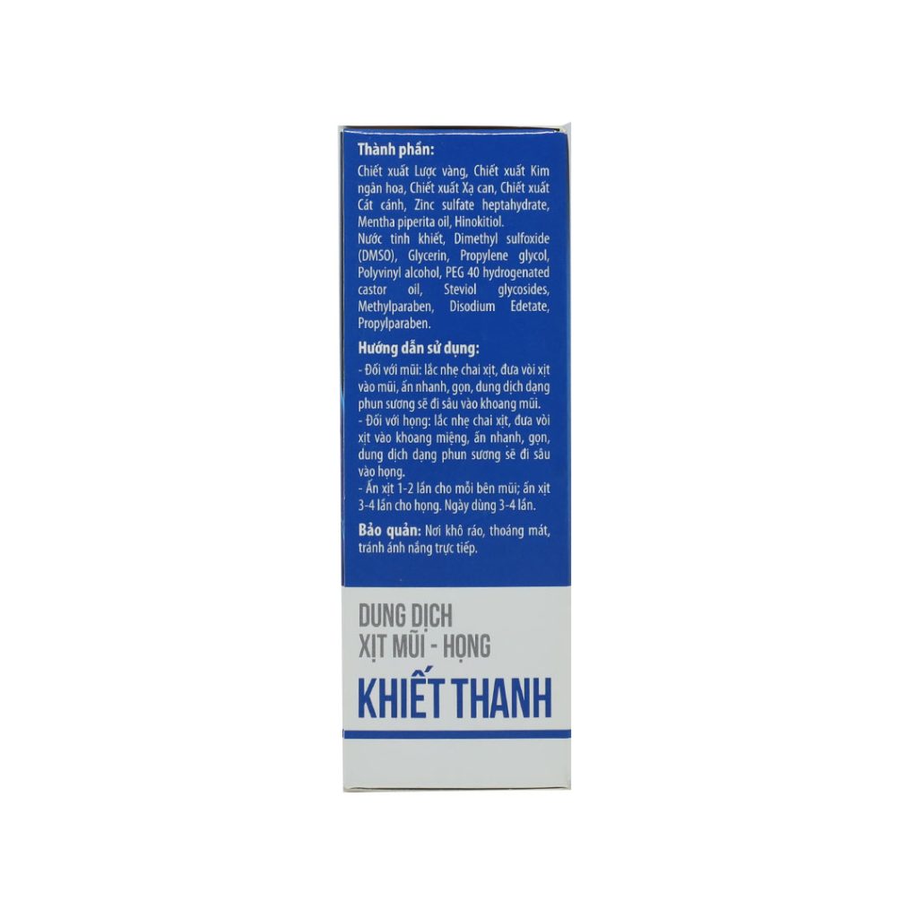 Xịt Mũi Họng Tiêu Khiết Thanh hỗ trợ kháng khuẩn, kháng virus, kháng viêm – Chai 30ml