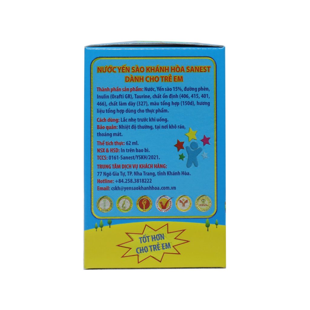 Yến Sào Sanest Kid – Chai 62ml