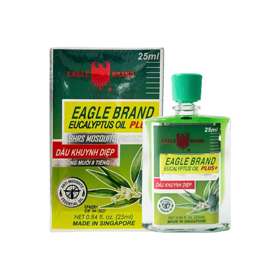 Dầu khuynh diệp con ó Eagle Brand Eucalyptus Oil Plus+ – Chai 25ml