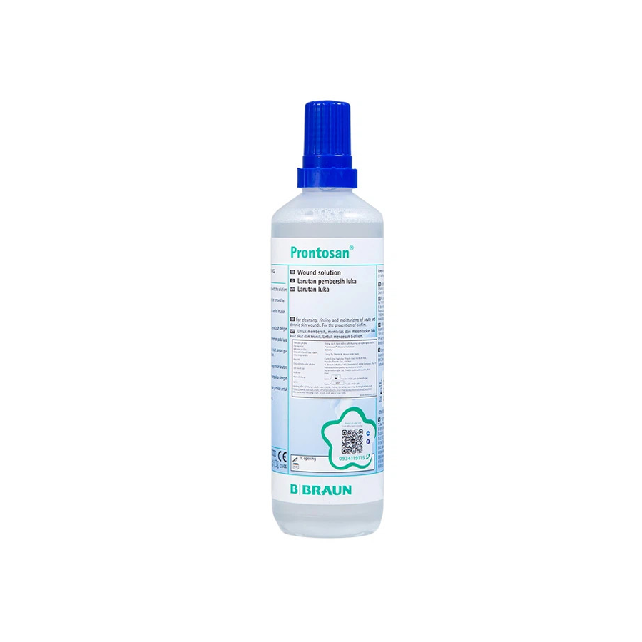 Dung dịch Prontosan Wound Solution B.Braun sát khuẩn vết thương, làm mềm, dưỡng ẩm vết loét – Chai 350ml