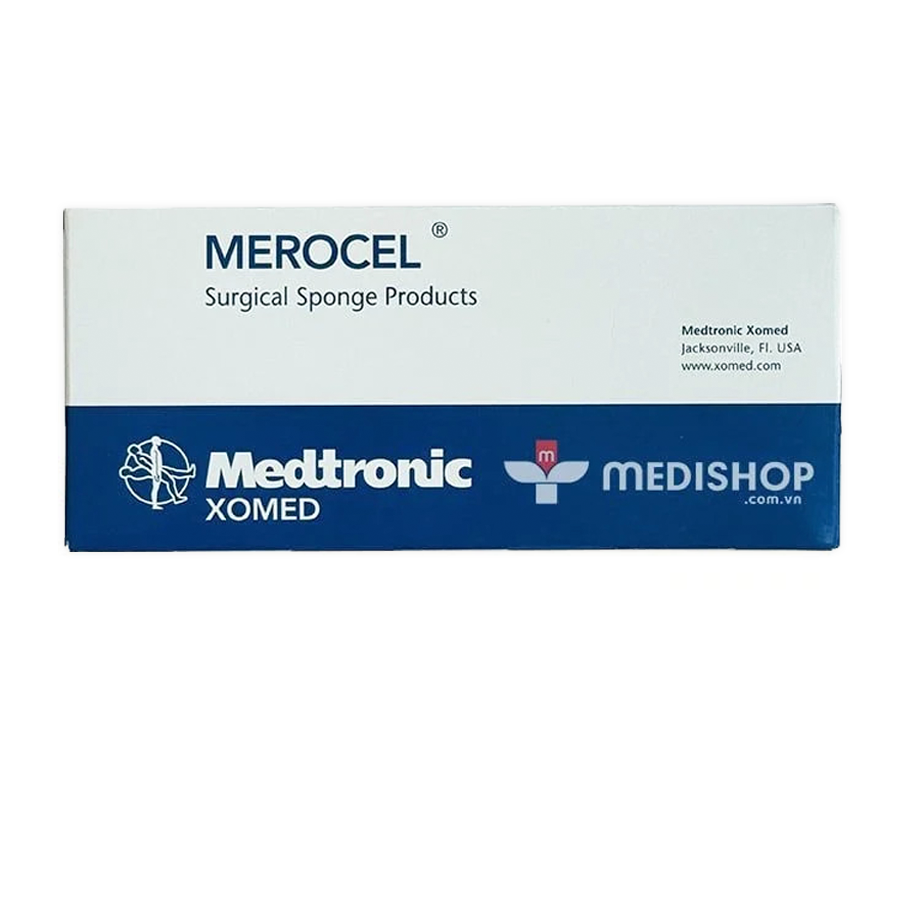 Gạc cầm mau mũi 8cm Merocel Medtronic – 10 miếng