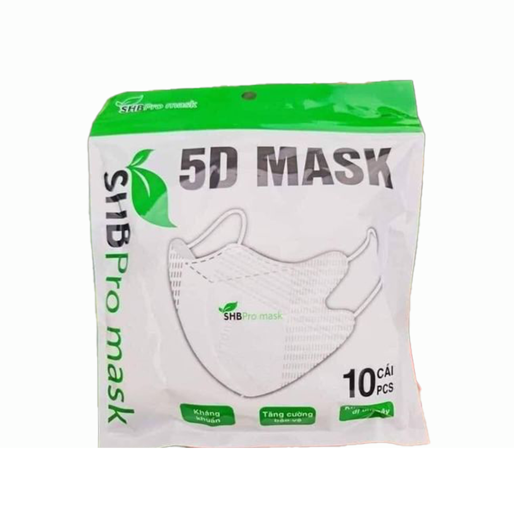 Khẩu Trang Y Tế 5D Mask SHB – Túi 10 Cái