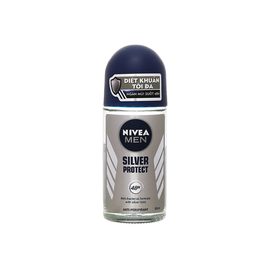 Lăn ngăn mùi Nivea Men phân tử bạc ngăn khuẩn gây mùi vượt trội – 50ml