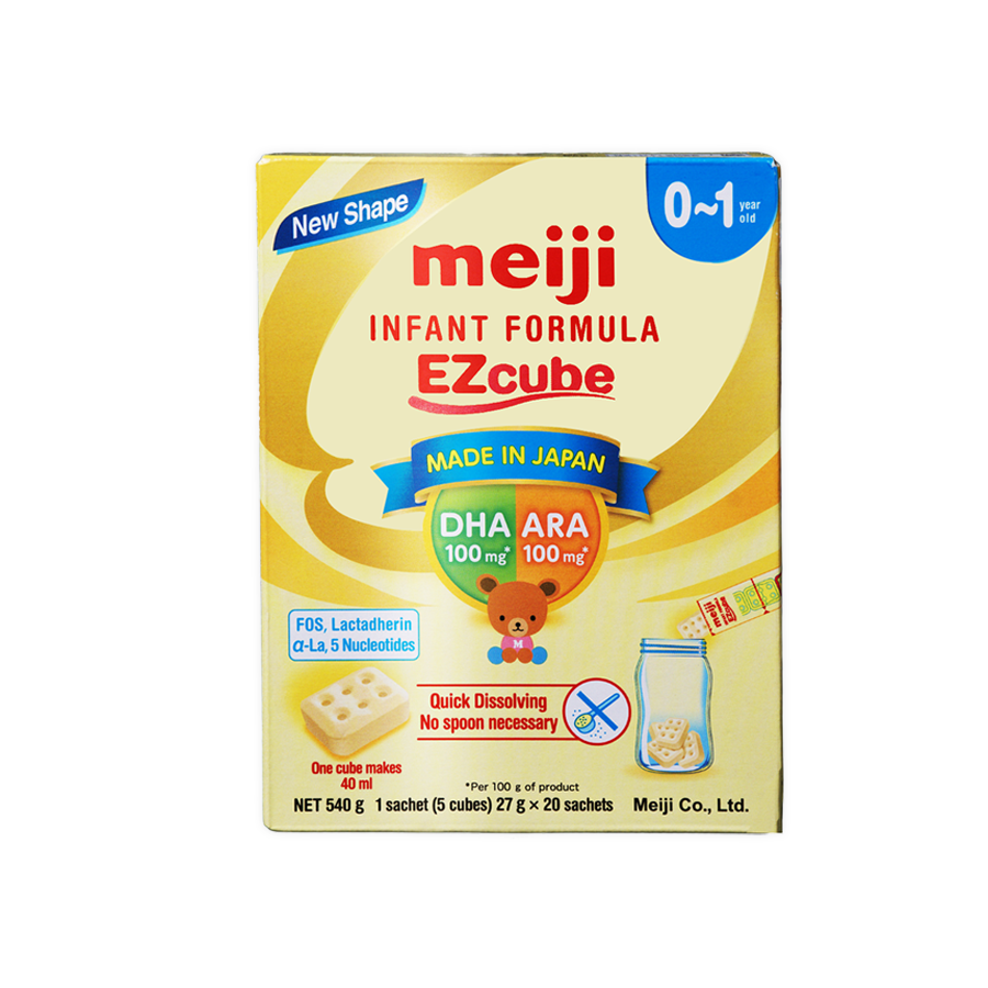 Viên sữa nén Meiji Infant Formula Ezcube bổ sung dinh dưỡng và vi chất dinh dưỡng cần thiết cho sự phát triển của trẻ – Hộp 540g