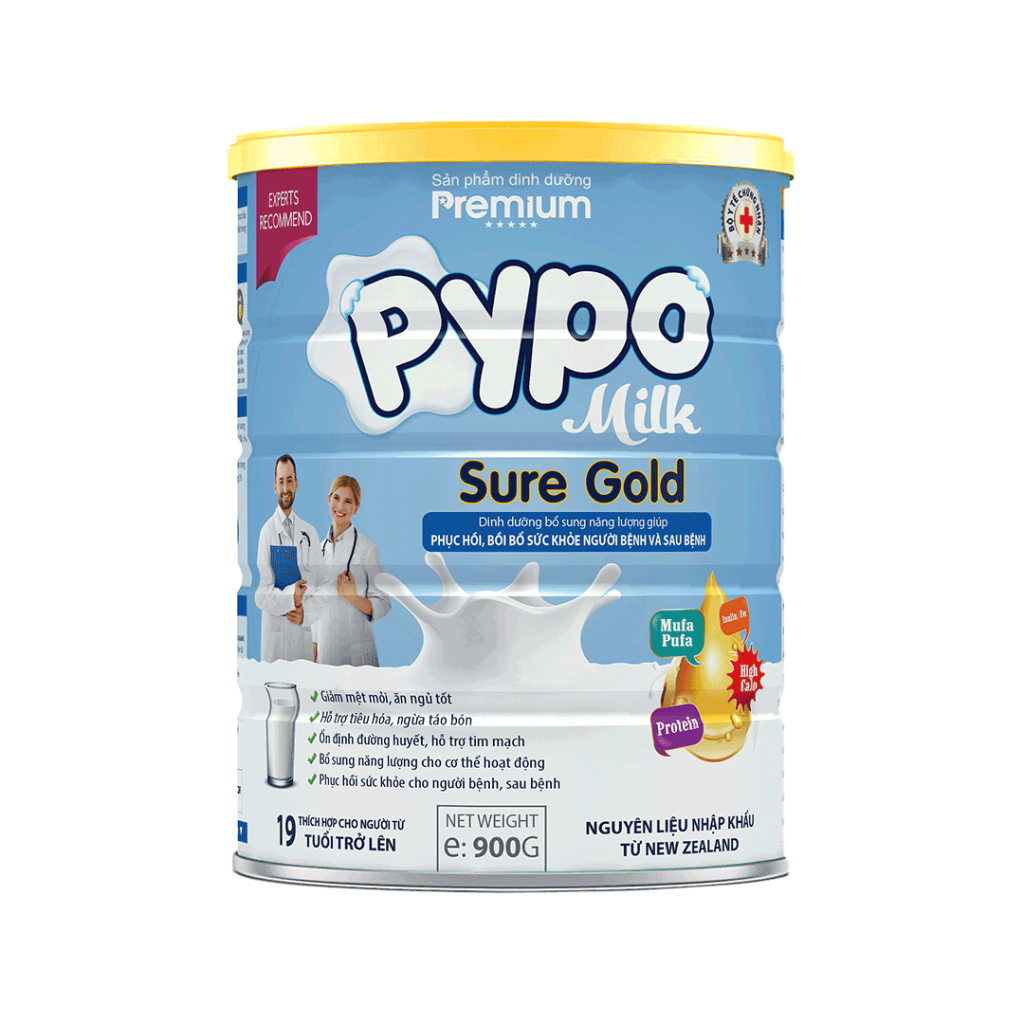 Sữa Bột Pypo Sure Gold Hỗ Trợ Phục Hồi Bồi Bổ Sức Khoẻ – Hộp 900g