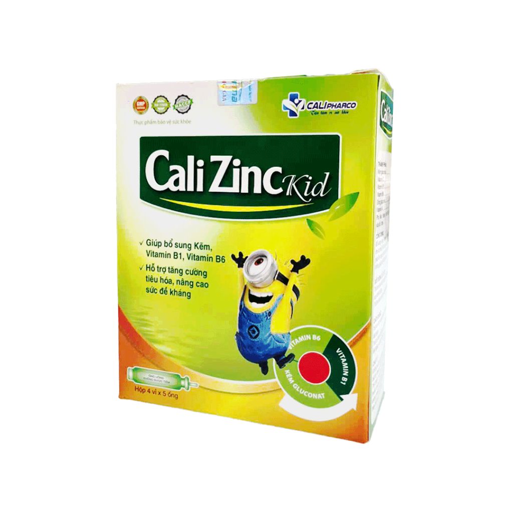 Siro Uống Cali Zinc Kid An Dược Bổ Sung Kẽm, Hỗ Trợ Tăng Cường Tiêu Hóa – Hộp 20 Ống