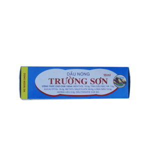 Dầu Nóng Trường Sơn điều trị sổ mũi, say tàu xe, đau khớp – 10ml x 10 Chai