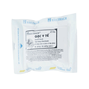 Gạc y tế Bảo Thạch Nhỏ 5cm x 6.5cm x 8 lớp