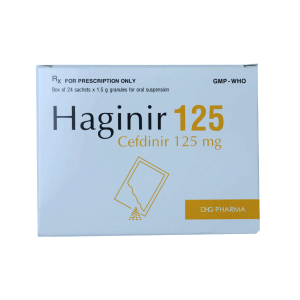 Thuốc cốm Haginir 125mg DHG điều trị viêm phổi, viêm phế quản, viêm amidan – 24 Gói