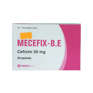 Thuốc cốm Mecefix B.E 50mg điều trị viêm phổi, viêm xoang, viêm túi mật – 20 Gói