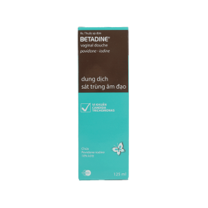 Thuốc dung dịch Betadine Vaginal Douche điều trị nhiễm trùng âm đạo  – Chai 125ml