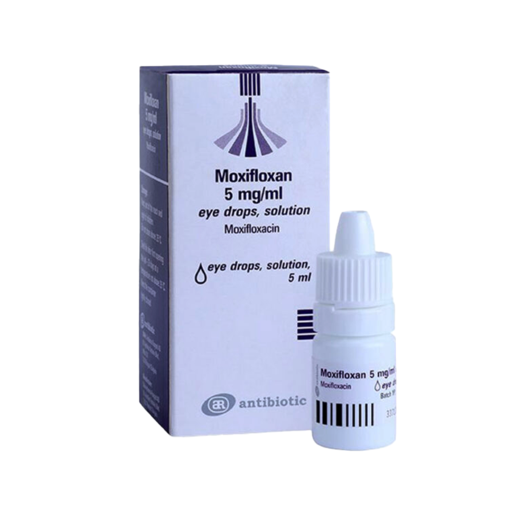 Thuốc dung dịch nhỏ mắt Moxifloxan 5mg/Ml Getz điều trị nhiễm khuẩn mắt – Lọ 5ml
