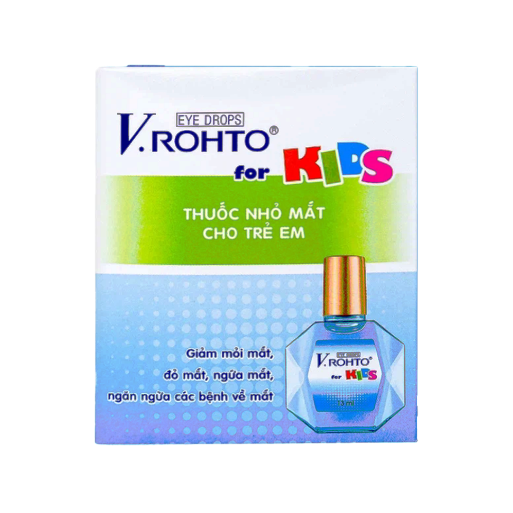 Thuốc dung dịch V.Rohto Kids điều trị mỏi mắt, sung huyết, ngứa mắt – Chai 13ml