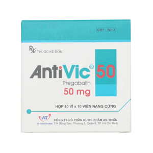 Thuốc viên nang cứng Antivic 50mg An Thiên điều trị đau thần kinh – 10 vỉ x 10 viên