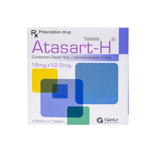 Thuốc viên nén Atasart-H 16mg/12.5mg Getz điều trị tăng huyết áp – 4 vỉ x 7 viên