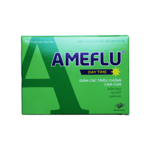 Thuốc viên nén bao phim Ameflu Day Time Opv giảm các triệu chứng cảm lạnh, cảm cúm – 10 vỉ x 10 viên
