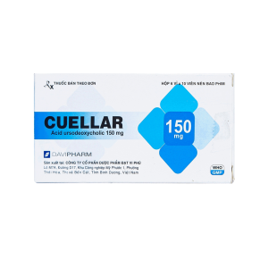 Thuốc viên nén bao phim Cuellar 150mg Davi điều trị sỏi mật – 6 vỉ x 10 viên