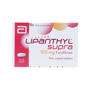 Thuốc viên nén bao phim Lipanthyl Supra 160mg điều trị rối loạn lipid huyết – 3 vỉ x 10 viên