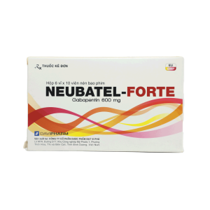 Thuốc viên nén bao phim Neubatel Forte 600mg Davi điều trị động kinh, viêm dây thần kinh ngoại biên – 6 vỉ x 10 viên