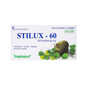 Thuốc viên nén Stilux Traphaco điều trị tăng huyết áp, hen suyễn – 10 vỉ x 10 viên