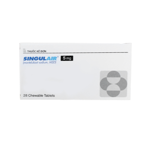 Thuốc viên Singulair 5mg Msd dự phòng, điều trị hen phế quản mạn tính – 2 vỉ x 14 viên