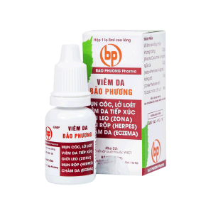 Viêm Da Bảo Phương điều trị chàm da, tổ đỉa, viêm da tiếp xúc, dời leo – Chai 8ml